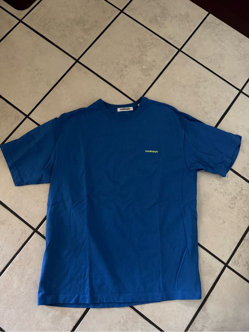 Madhappy Royal Blue Short-Sleeve Crewneck Tee